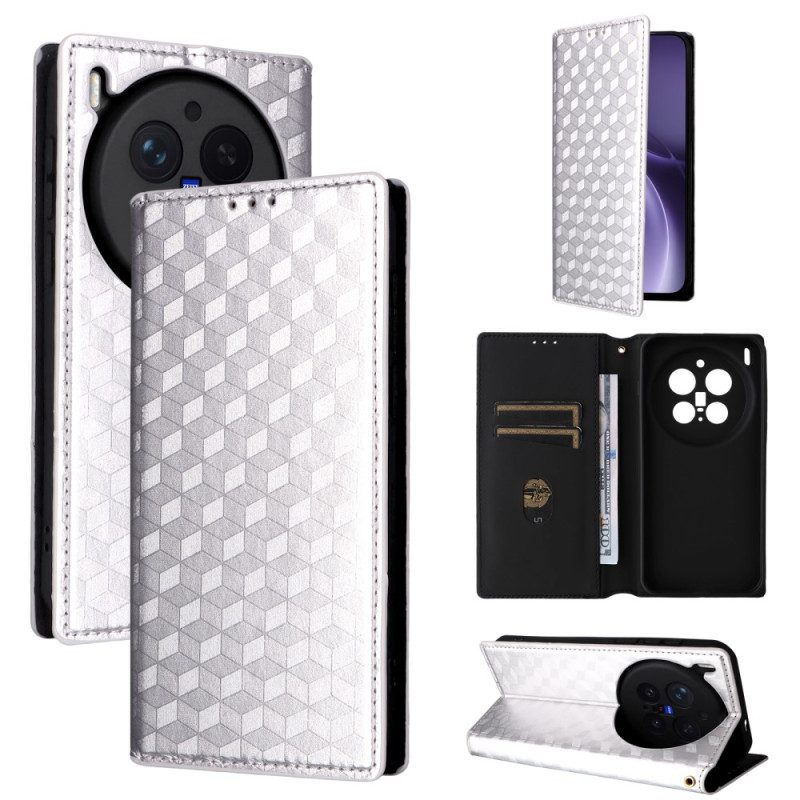 Folio-fodral Vivo X300 Pro Diamantmönster