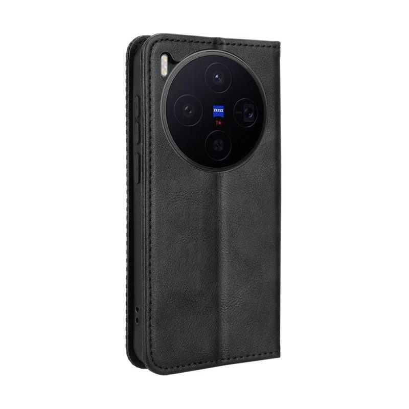 Folio-fodral Vivo X300 Telefonfodral Vintagekant