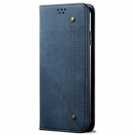 Folio-fodral Vivo Y35 Läderfodral Denim Tyg