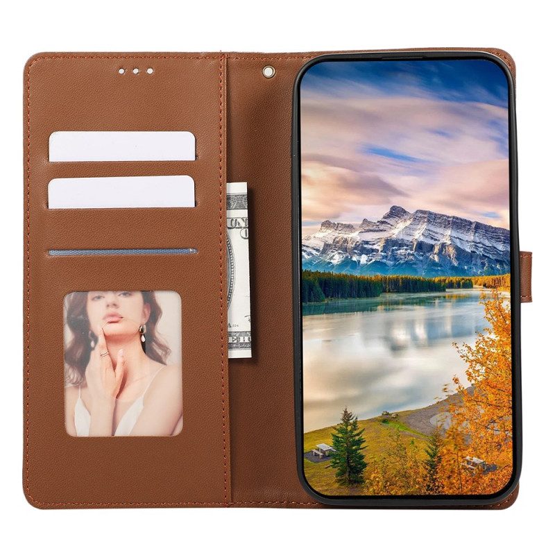 Läderfodral Google Pixel 10 / 10 Pro Telefonfodral Diamanter 3d