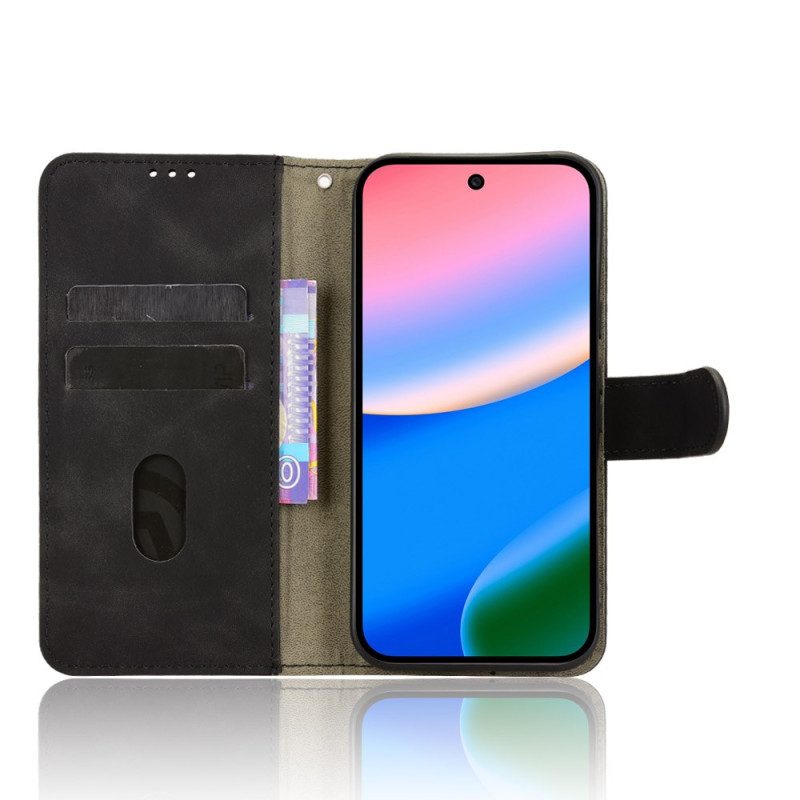 Läderfodral Google Pixel 10 / 10 Pro Telefonfodral Mockaeffekt