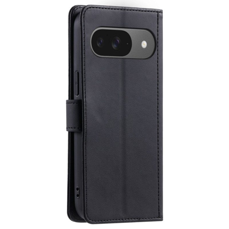 Läderfodral Google Pixel 10 / 10 Pro Telefonfodral Quiltad Med Remmar