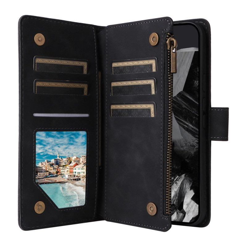 Läderfodral Google Pixel 10 Pro Xl Telefonfodral Premium Mockaplånbok