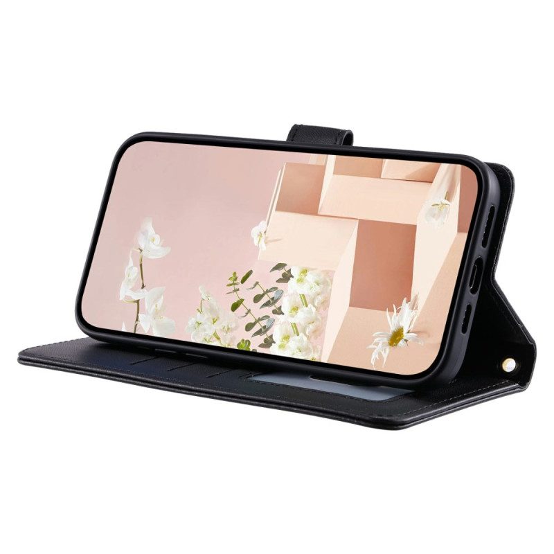 Läderfodral Google Pixel 10 Pro Xl Telefonfodral Quiltad Design Med Rem Och Axelrem