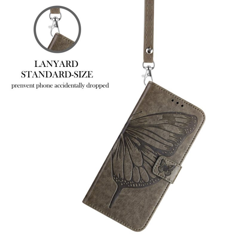 Läderfodral Google Pixel 10a Telefonfodral Grafisk Fjäril