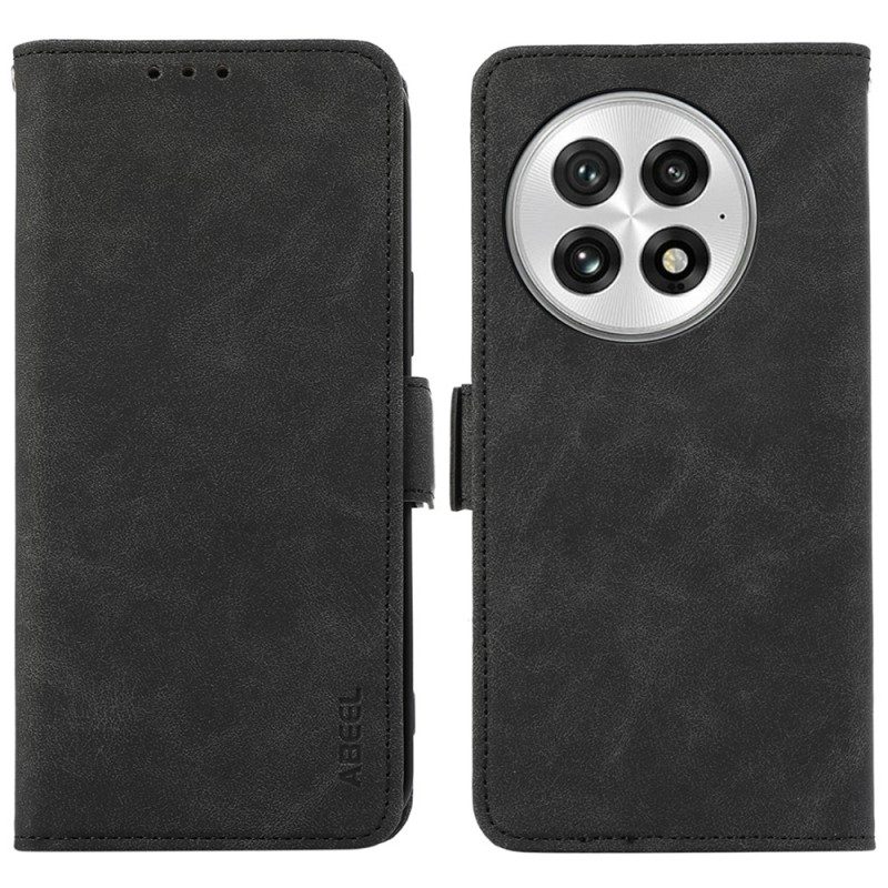 Läderfodral Oneplus 13 Telefonfodral Abeel Mockaeffekt