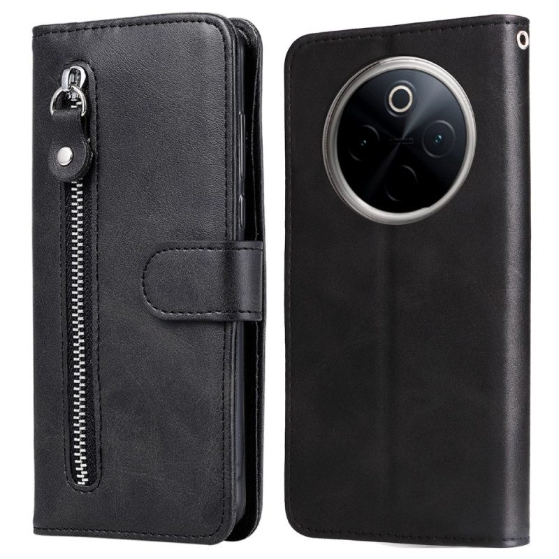 Läderfodral Oneplus 13 Telefonfodral Framficka
