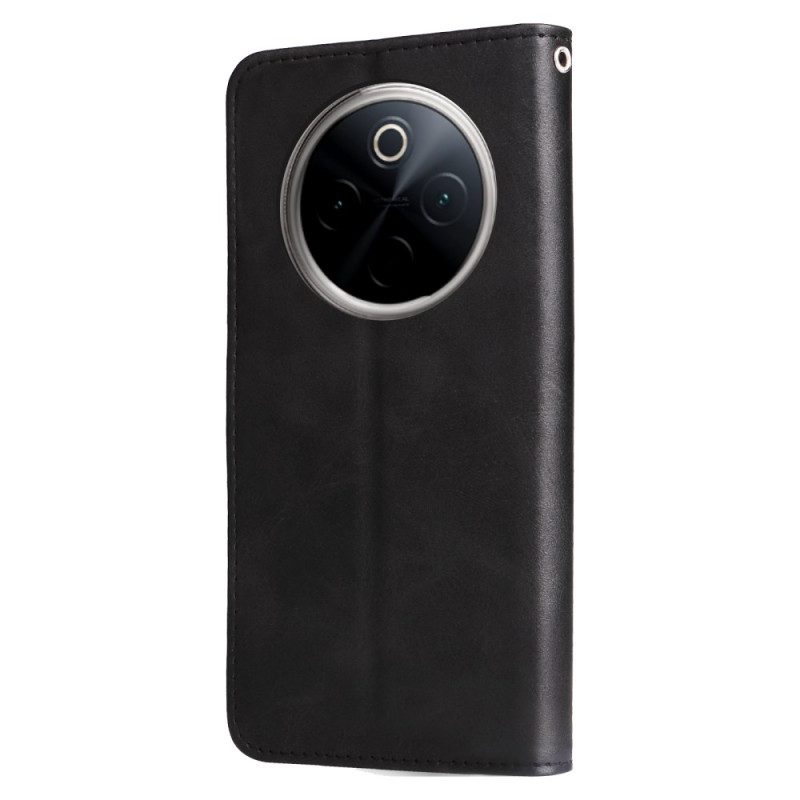 Läderfodral Oneplus 13 Telefonfodral Framficka
