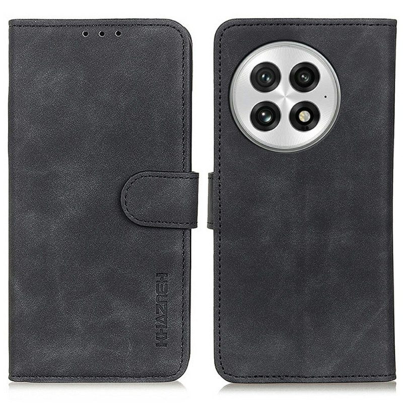 Läderfodral Oneplus 13 Telefonfodral Mockaeffekt Khazneh