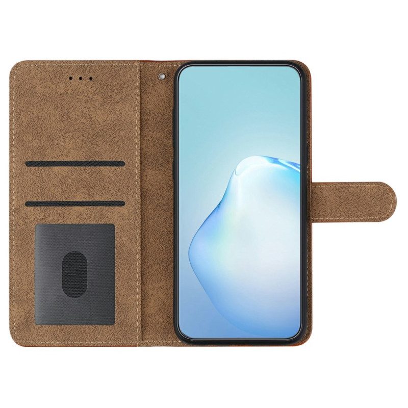 Läderfodral Oneplus 13 Telefonfodral Ränder Och Streck