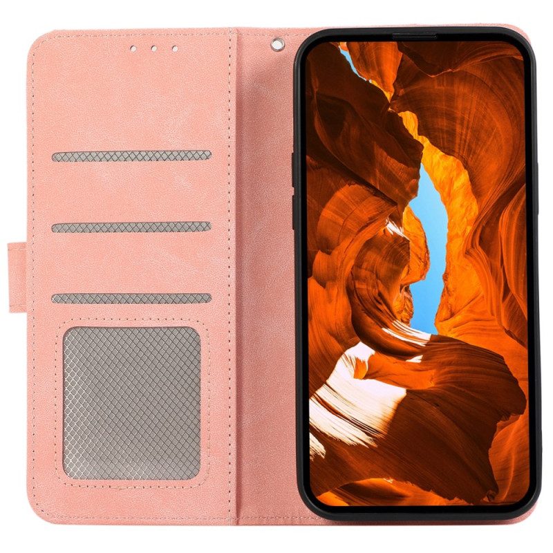 Läderfodral Oneplus 13r Telefonfodral Tvåfärgat Abeel