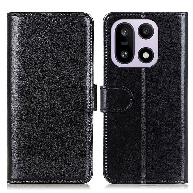 Läderfodral Oneplus 15 Telefonfodral Lackimitationsläder
