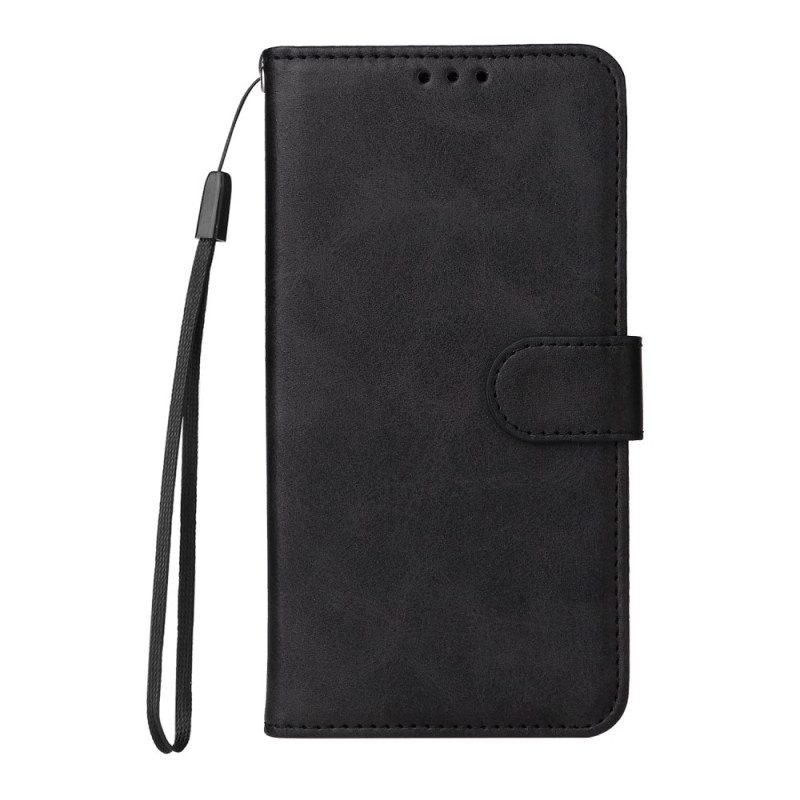 Läderfodral Oneplus 15r Telefonfodral Enfärgad Lädereffekt