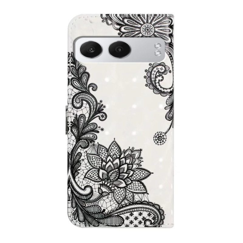 Läderfodral Oneplus Nord 4 Telefonfodral 3d-spets