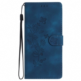 Läderfodral Oneplus Nord 4 Telefonfodral Blommig