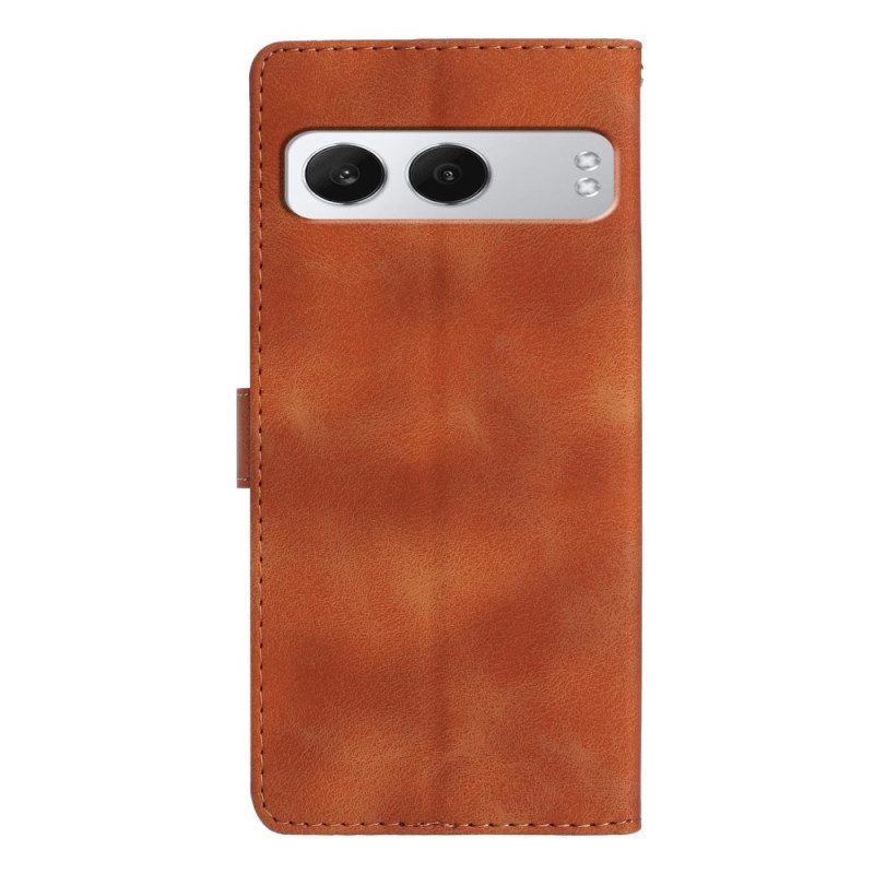 Läderfodral Oneplus Nord 4 Telefonfodral Blommig
