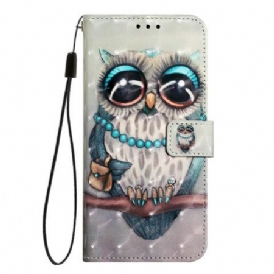 Läderfodral Oneplus Nord 4 Telefonfodral Grå Uggla