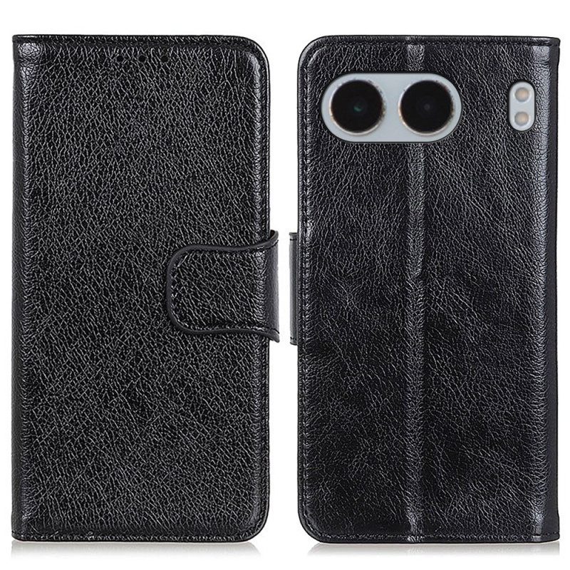Läderfodral Oneplus Nord 4 Telefonfodral Nappastruktur