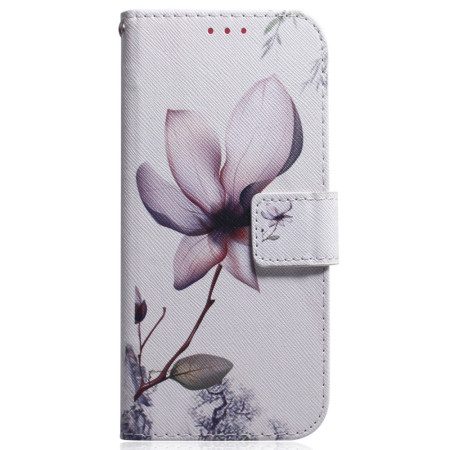 Läderfodral Oneplus Nord 4 Telefonfodral Rosa Blomma