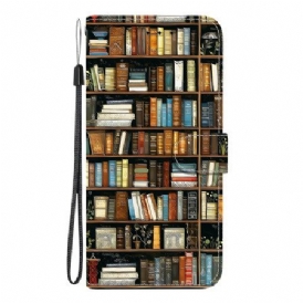 Läderfodral Oneplus Nord 5 Telefonfodral Bibliotek
