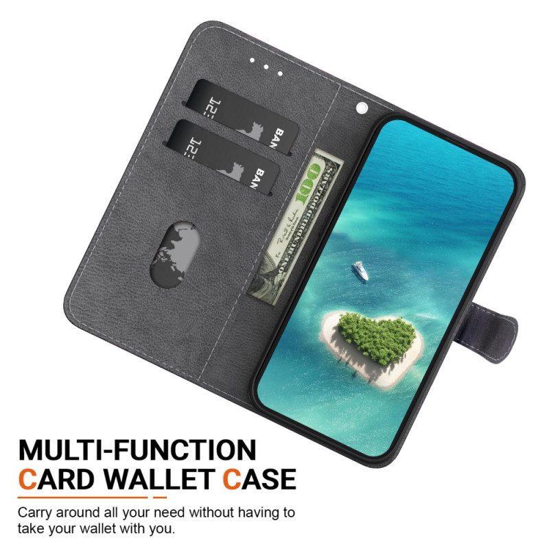 Läderfodral Oneplus Nord 5 Telefonfodral Blommig Kattunge