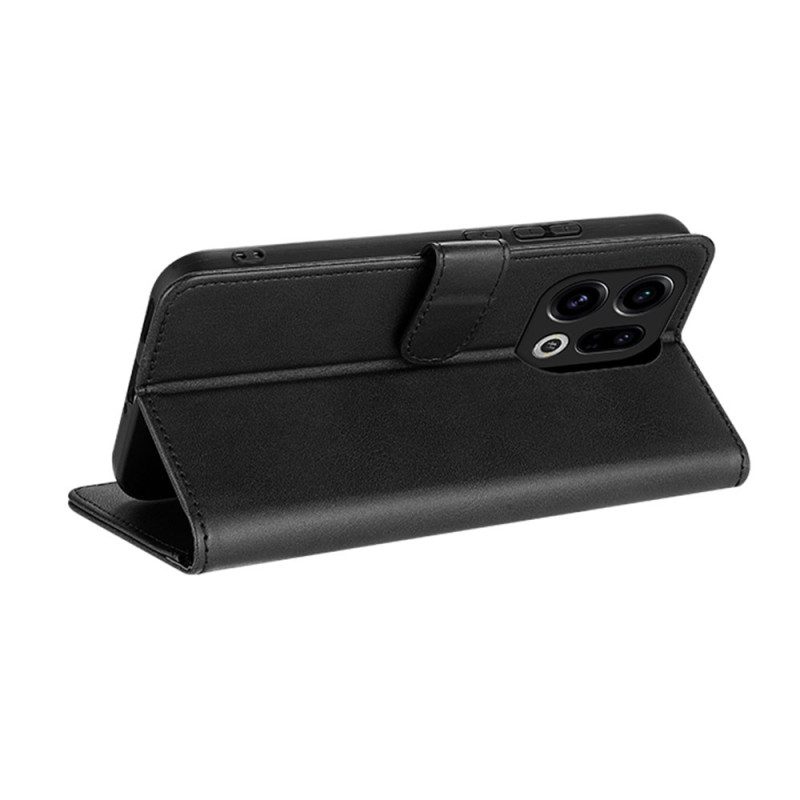 Läderfodral Oppo Find X9 5g Telefonfodral Azns Lädereffekt