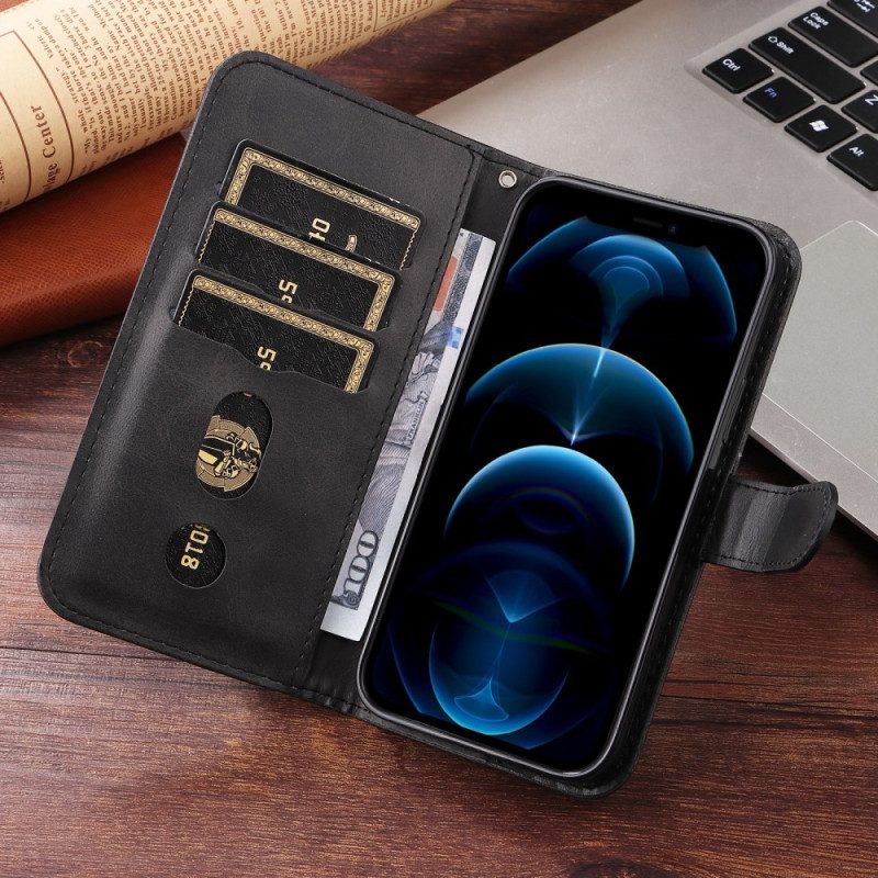 Läderfodral Oppo Find X9 Pro 5g Telefonfodral Ficka Med Dragkedja