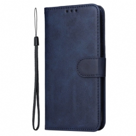 Läderfodral Oppo Reno 13 5g Telefonfodral Enkel Lädereffekt Med Rem