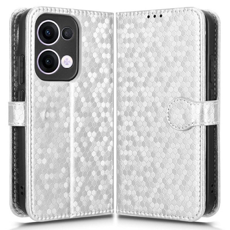 Läderfodral Oppo Reno 13 5g Telefonfodral Glitterprickar