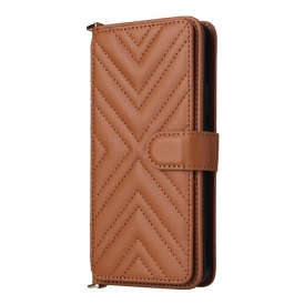 Läderfodral Oppo Reno 13f 4g / 5g / 13 Fs 5g Telefonfodral Premium Retro Axelrem Och Rem