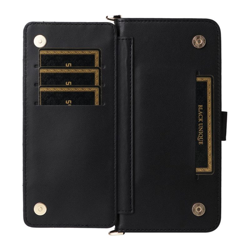 Läderfodral Oppo Reno 13f 4g / 5g / 13 Fs 5g Telefonfodral Premium Retro Axelrem Och Rem