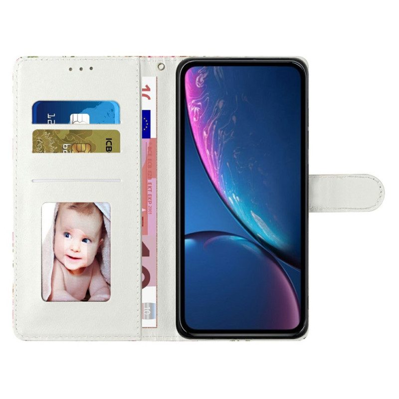Läderfodral Oppo Reno 14 5g Telefonfodral Drömfångare I Akvarell