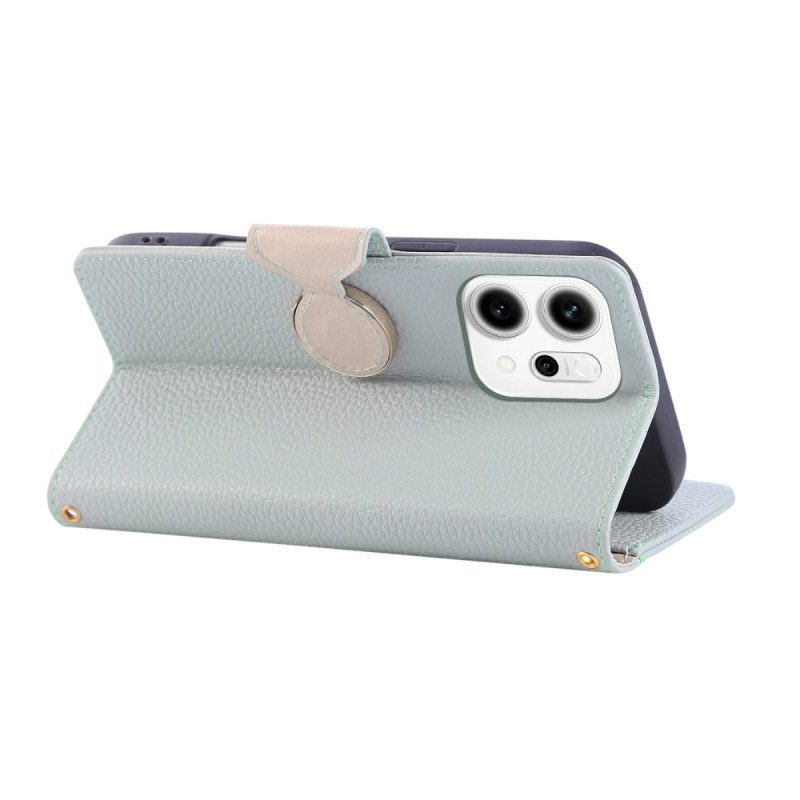 Läderfodral Oppo Reno 14 5g Telefonfodral Plånbok Med Dragkedja