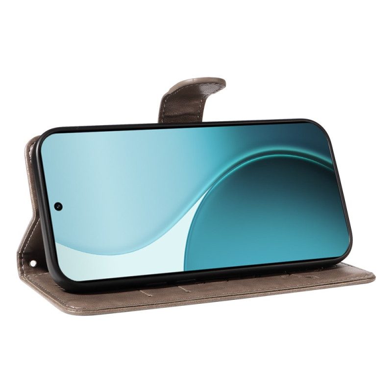 Läderfodral Oppo Reno 14 Pro 5g Telefonfodral Liten Blommor