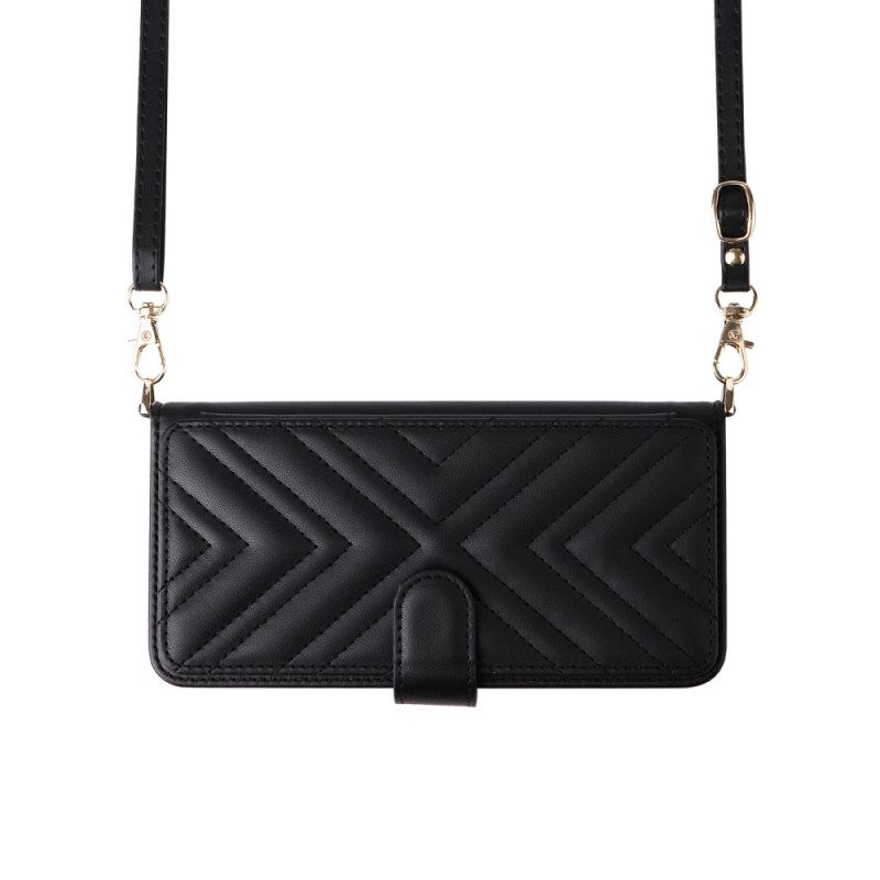 Läderfodral Oppo Reno 14 Pro 5g Telefonfodral Vadderad Med Rem Och Handledsrem