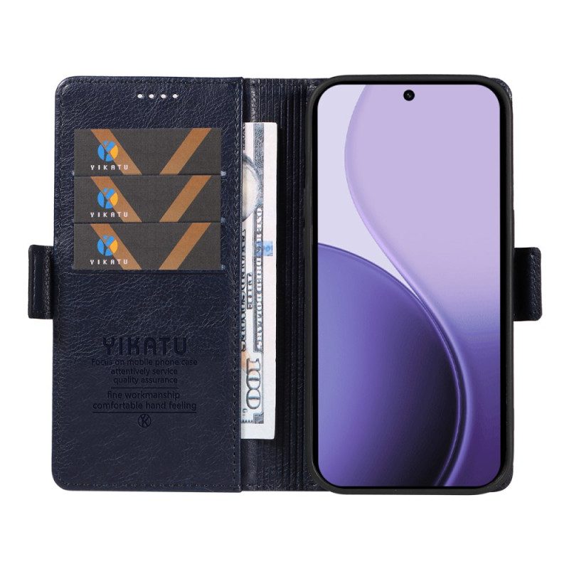 Läderfodral Oppo Reno 14f 5g Telefonfodral Vintage Yikatu