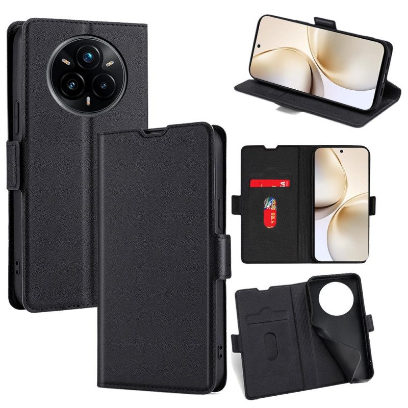 Läderfodral Realme 14 Pro 5g Telefonfodral Ultratunn Dubbelspänne