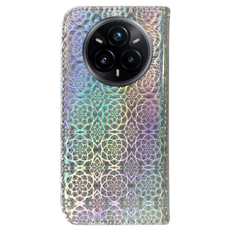 Läderfodral Realme 14 Pro Plus 5g Telefonfodral Disco Stil
