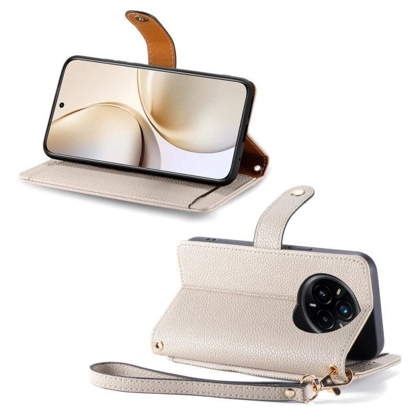 Läderfodral Realme 14 Pro Plus 5g Telefonfodral Myntbörs Och Rfid-skydd