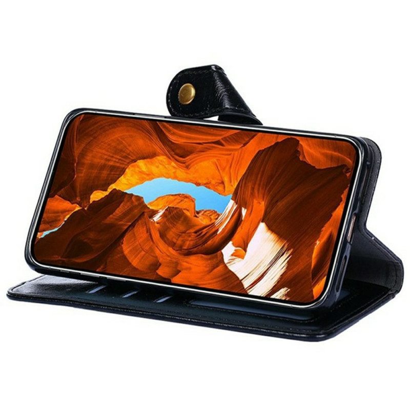 Läderfodral Realme 14 Pro Plus 5g Telefonfodral Plånbok Och Spänne Med Blixt