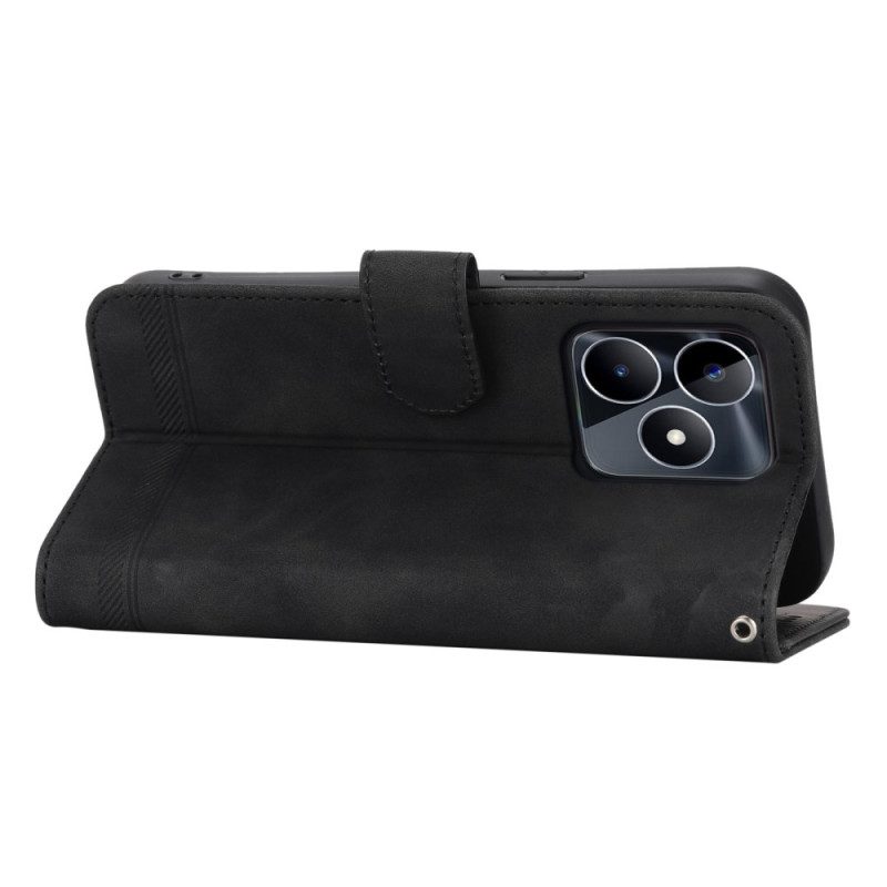 Läderfodral Realme C53 Telefonfodral Dierfeng