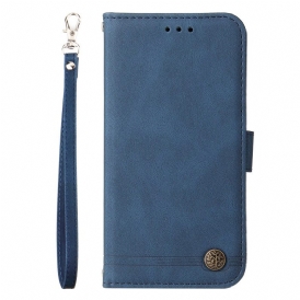 Läderfodral Realme C53 Telefonfodral Nit Med Rem