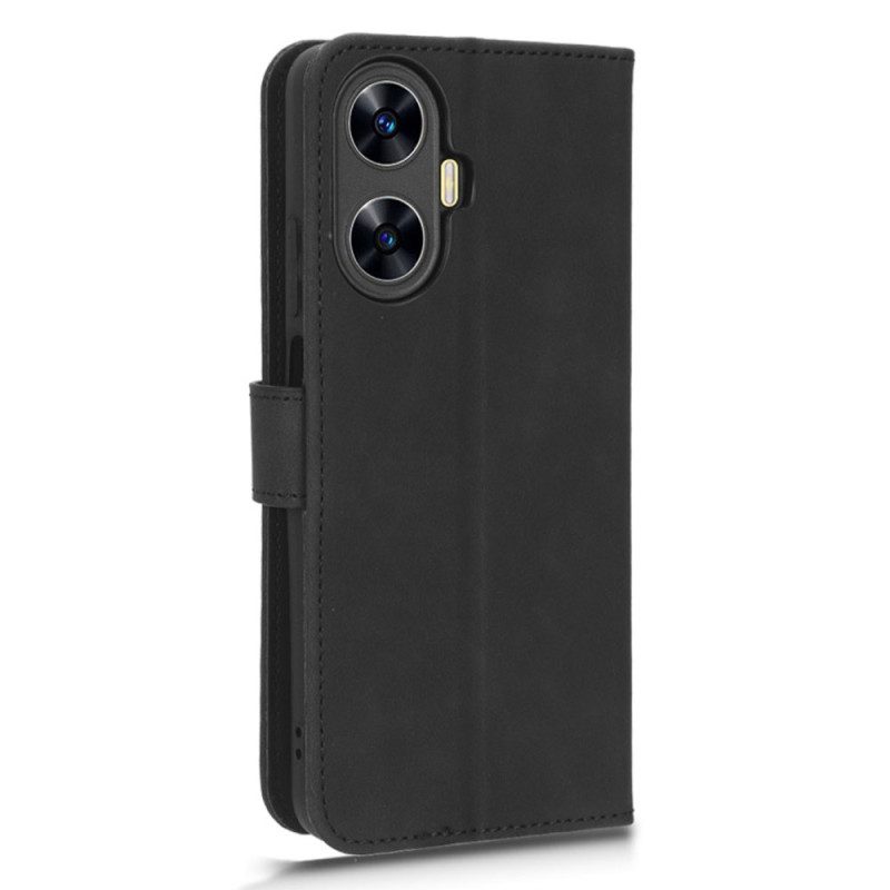 Läderfodral Realme C55 Telefonfodral Mockamodell Med Rem