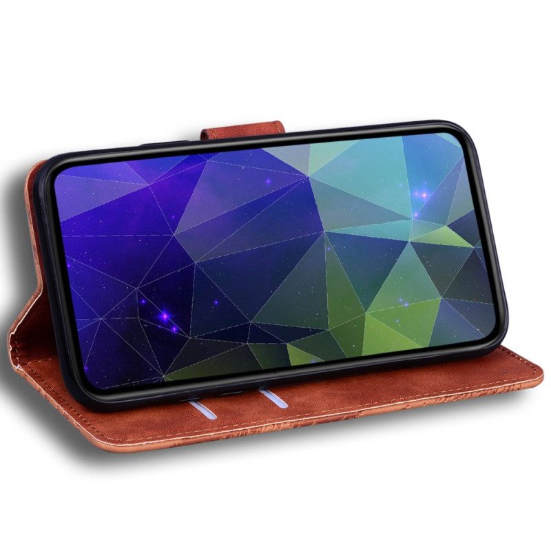 Läderfodral Realme C63 Telefonfodral Mockaeffekt