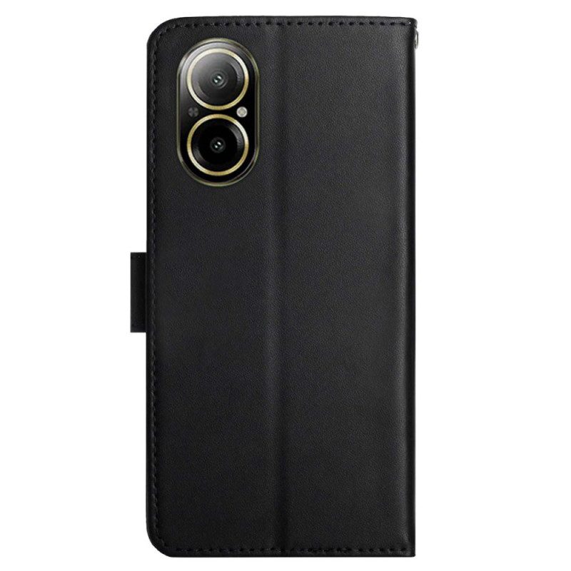 Läderfodral Realme C67 Telefonfodral Nappaläder