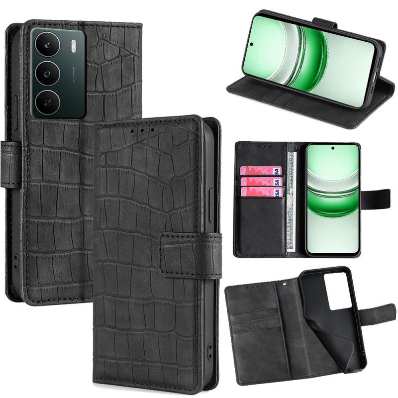 Läderfodral Realme C71 Telefonfodral Krokodilstruktur