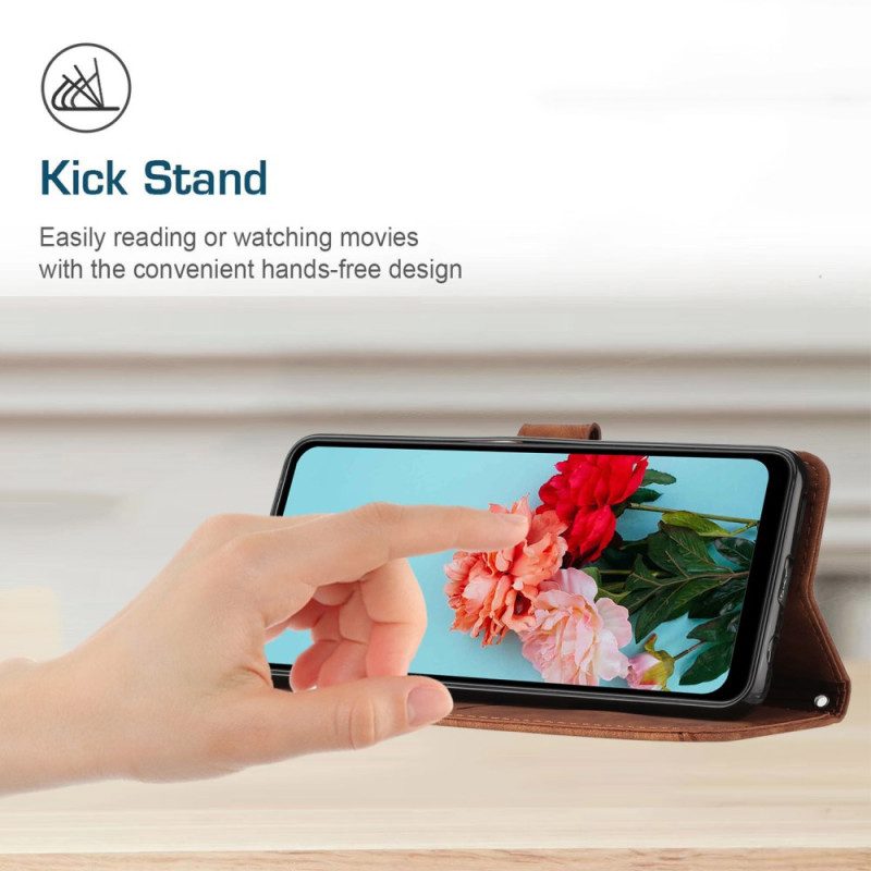 Läderfodral Realme C71 Telefonfodral Linjer