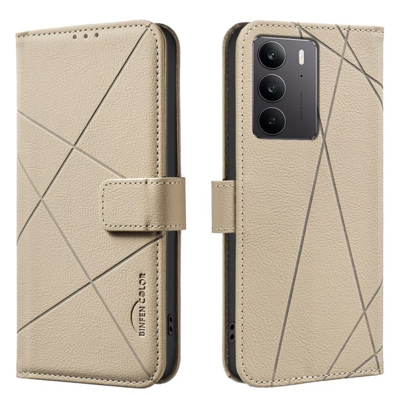 Läderfodral Realme C75 Telefonfodral Binfen Color Ränder