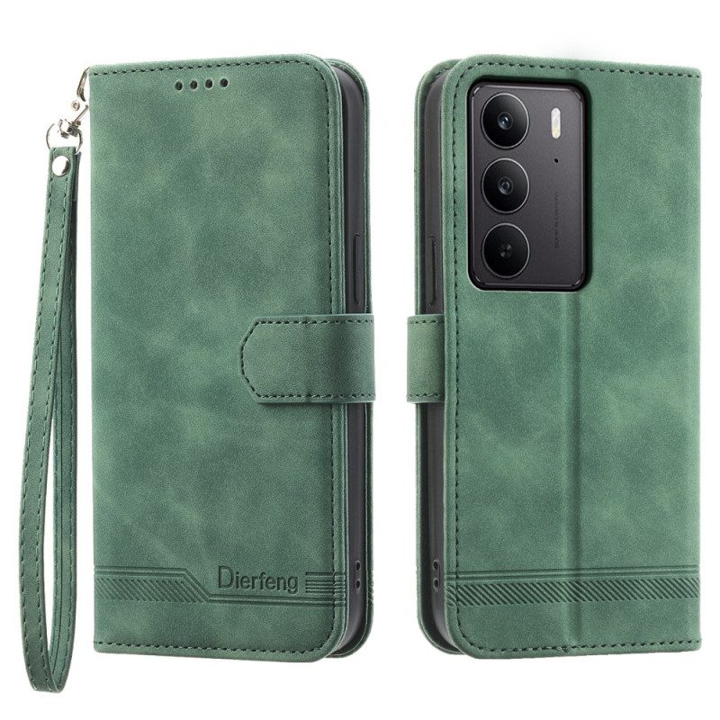 Läderfodral Realme C75 Telefonfodral Dierfeng