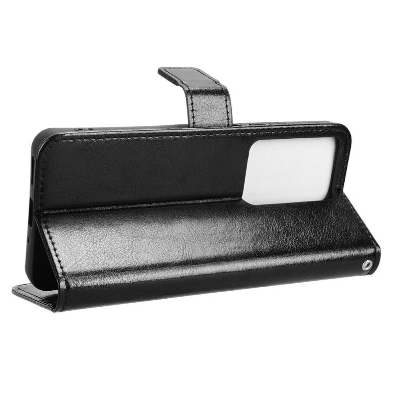 Läderfodral Realme C75 Telefonfodral Flashigt Konstläder